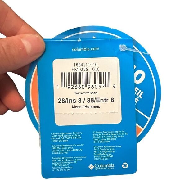 NWT! Columbia black Tamiami shorts - Picture 6 of 12